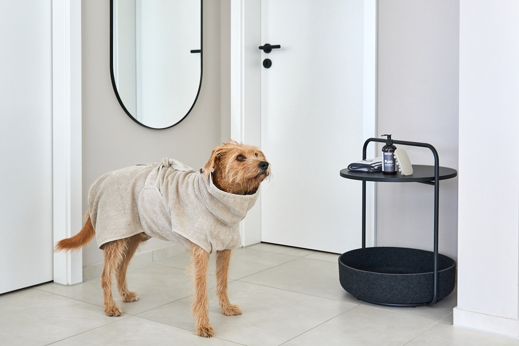 Bagno hondenbadjas - Greige