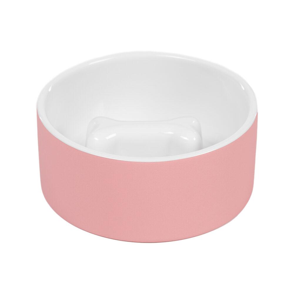 Slow feed bowl - roze (XS)