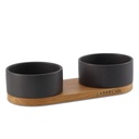 Vuku ceramic double buffet - black