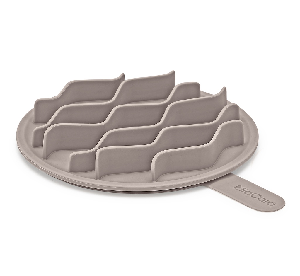 [C13-021-02-SM] Lento Slow Feed insert pour gamelles en porcelaine - Greige (S-M)