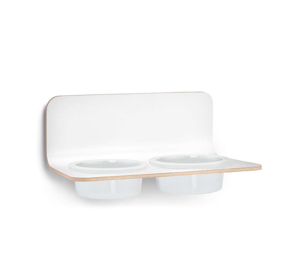 [C06-023-02-SM] Mangeoire Arco- Laminate White (S)