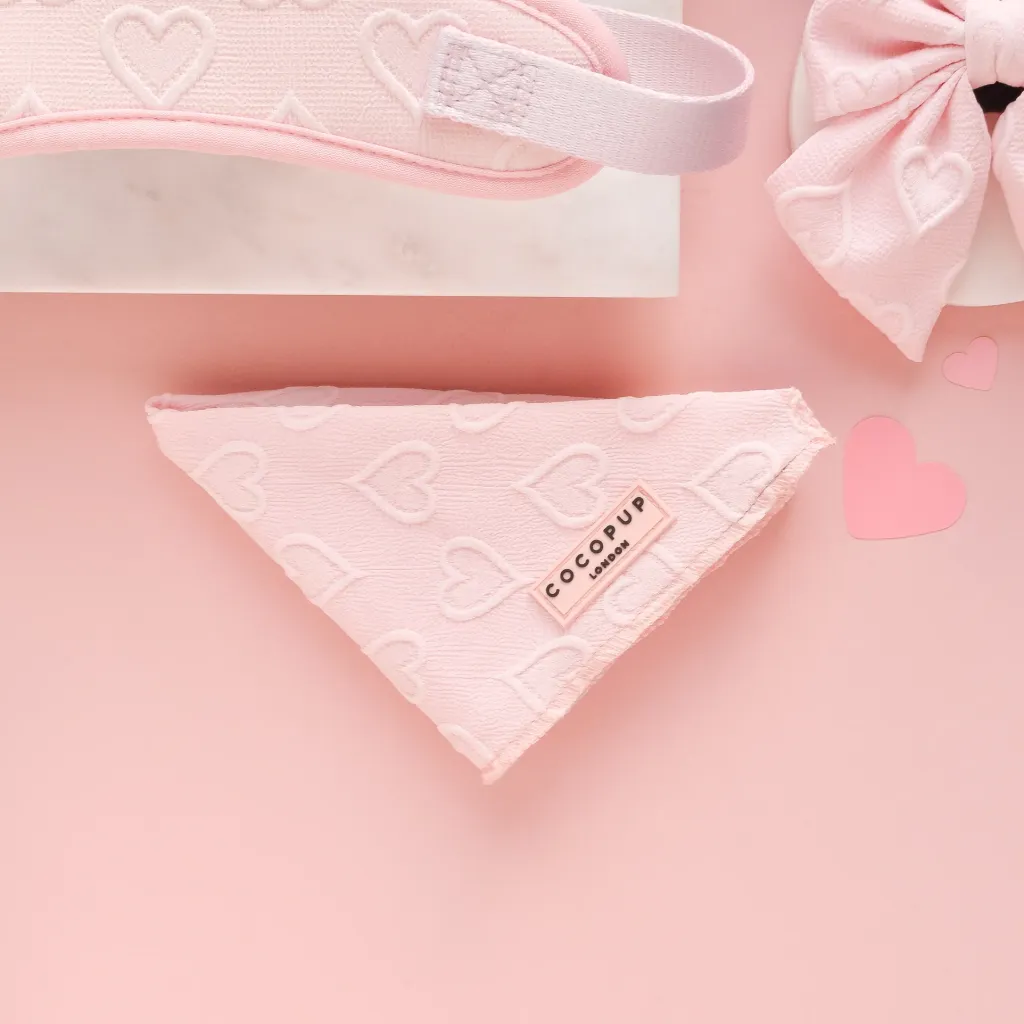 Hartjes bandana - Roze