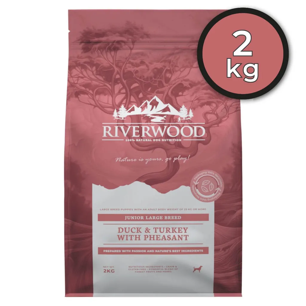 Riverwood Junior XL Eend & Kalkoen met Fazant - 2 Kg
