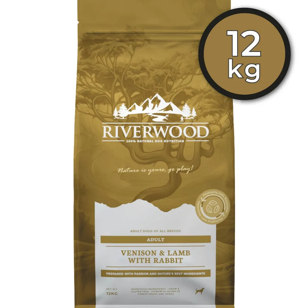 Riverwood Adult Hert & Lam met Konijn - 12 Kg