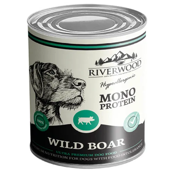 Riverwood natvoer Wildzwijn mono proteïne 400 gram