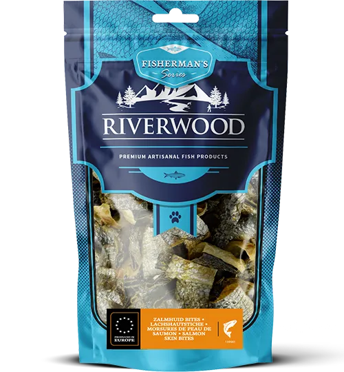 Riverwood Zalmhuid Bites 100 gram