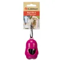 Poepzakhouder pootje roze + 1 rol