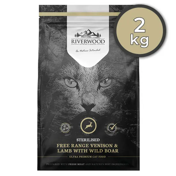 Riverwood Sterilised Hert & Lam met Everzwijn - 2 Kg
