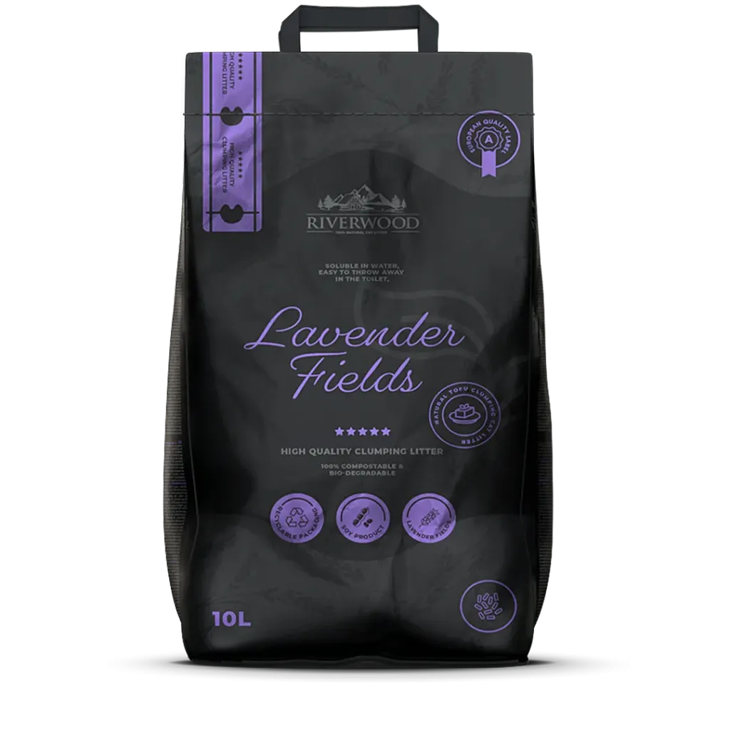 Riverwood Tofu Kattenbakvulling - Lavendel 10L