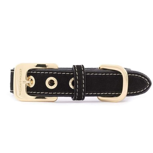 Lederen halsband - royal black