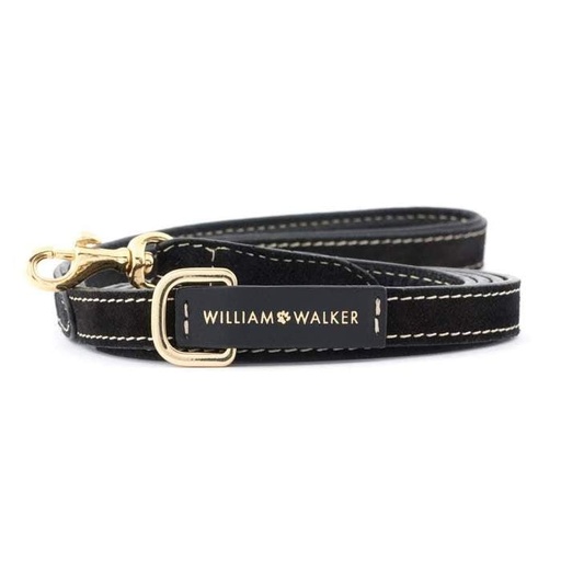 Petite laisse de ville en cuir - royal black
