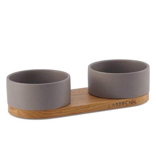 Vuku ceramic double buffet - cocoa